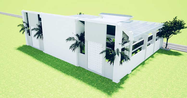 Tone màu trắng chủ đạo cho công trình thiết kế mộ gia tộc