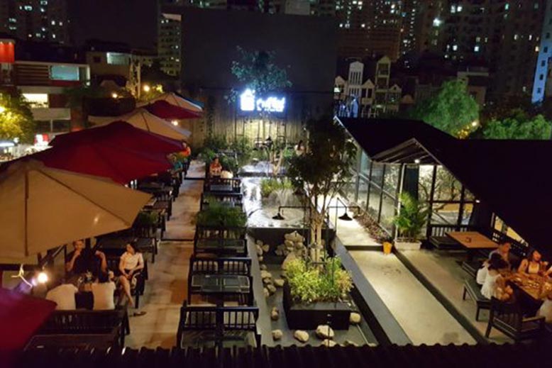 Thiết kế quán cafe sân vườn đẹp