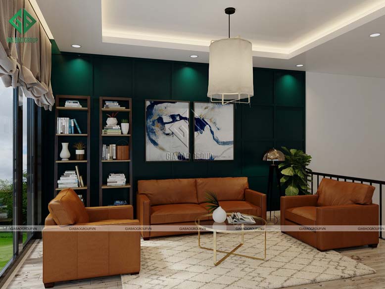 Thi công nội thất biệt thự hiện đại tại tầng 2