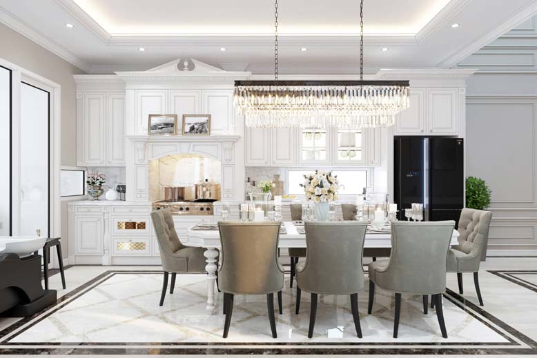 Đây là bước đầu tiên trong quy trình thiết kế nội thất biệt thự