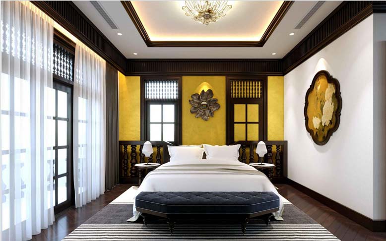 Thiết kế nội thất biệt thự phòng ngủ