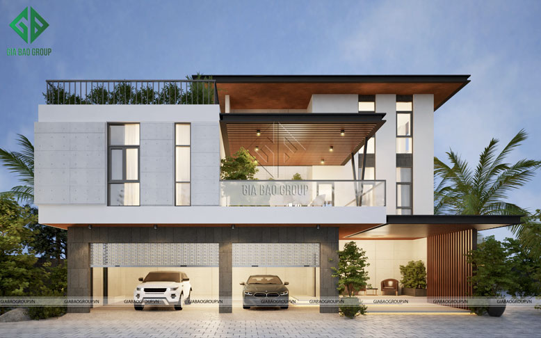 Thiết kế gara ô tô rộng