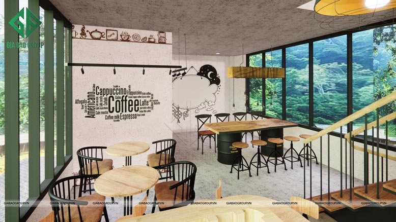 Mô hình quán cafe kết hợp nhà ở đang là xu hướng thiết kế hiện nay