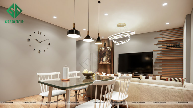 Thiết kế khu vực bàn ăn