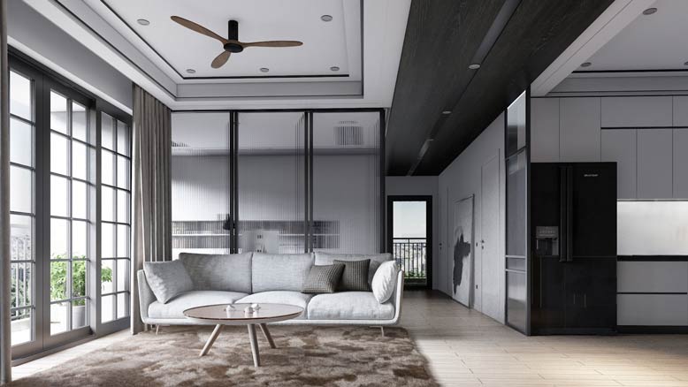 Thiết kế kiến trúc cho phòng khách căn hộ chung cư