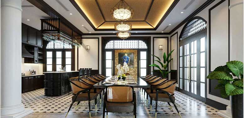 Thiết kế nội thất biệt thự đúng chuẩn phong thủy