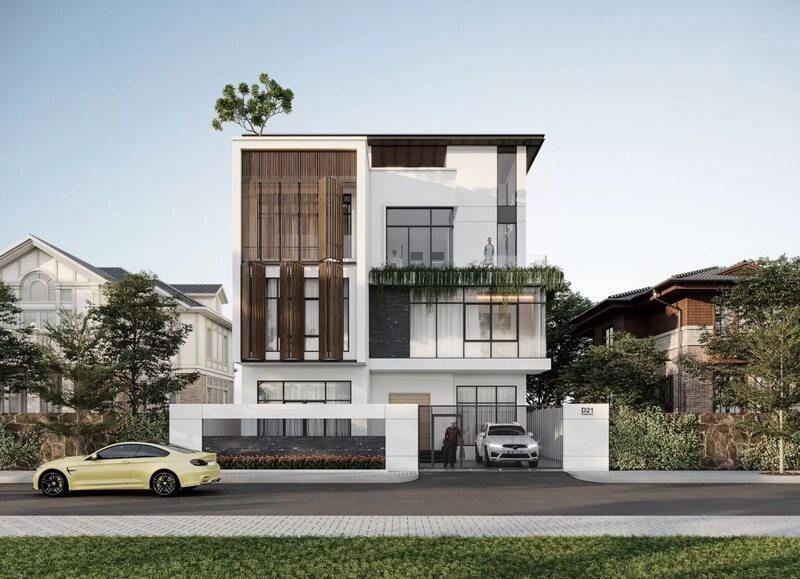 Thiết kế độc đáo, sáng tạo cho nhà lệch tầng đẹp
