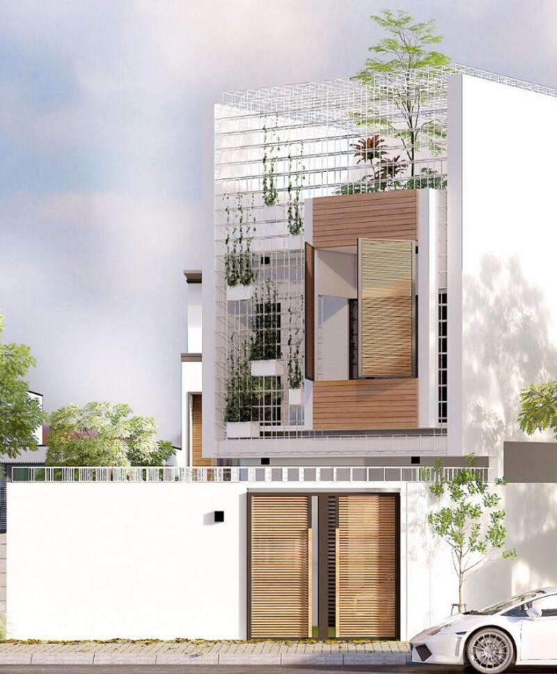 Nhà đẹp lệch tầng thiết kế sáng tạo