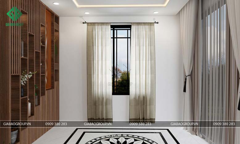 Không gian phòng khách khá lớn và rộng rãi