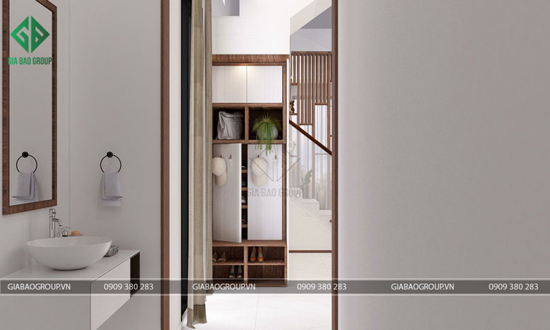 Nhà vệ sinh được thiết kế hiện đại, tiện nghi