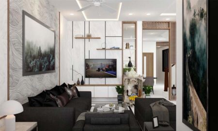 Mẫu nội thất biệt thự hiện đại, thiết kế gỗ c.Hân – Hóc Môn