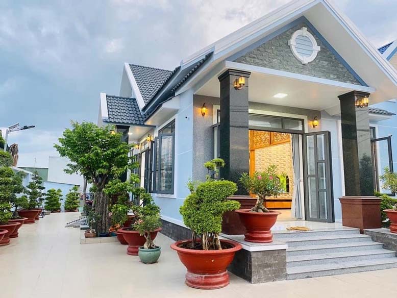 Nhà 1 tầng 3 phòng ngủ theo phong cách hiện đại
