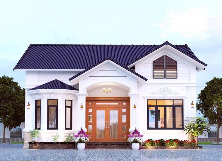 Thiết kế nhà 1 tầng 1 tum hiện đại đẹp