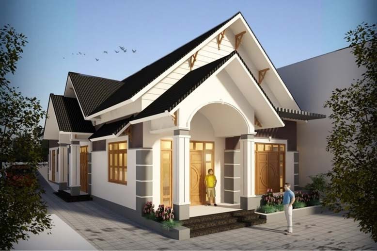 Thiết kế gác lửng cho nhà 1 tầng 3 phòng ngủ
