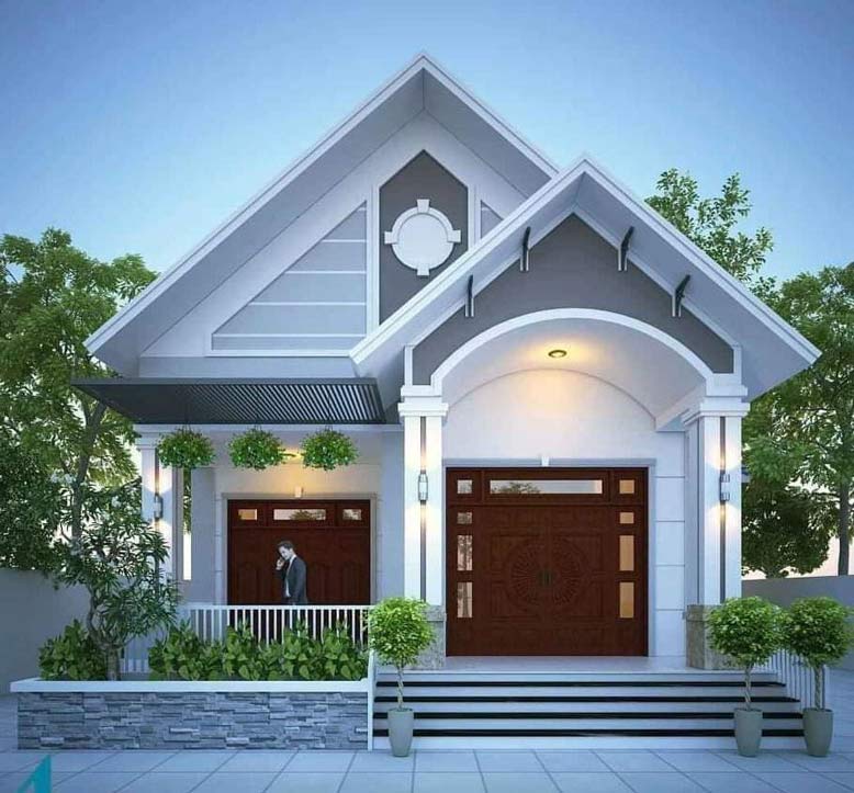 Mẫu nhà 1 tầng thiết kế kiến trúc đẹp