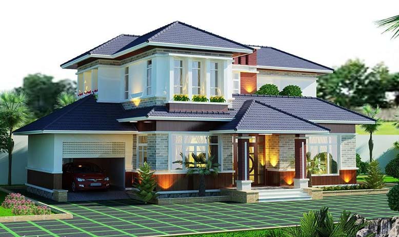 Vật liệu chủ yếu để thiết kế nhà 2 tầng