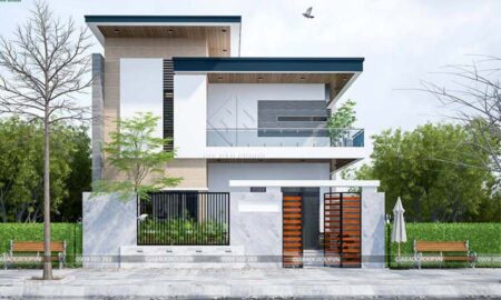 Nhà hiện đại 2 tầng thiết kế nhẹ nhàng, tinh tế – anh Dũng, quận 9