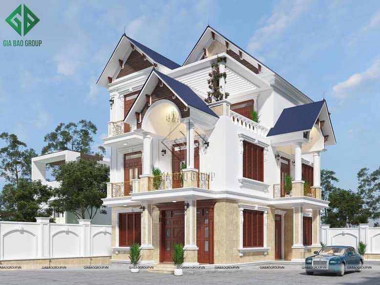 Mẫu nhà ống 3 tầng mái thái