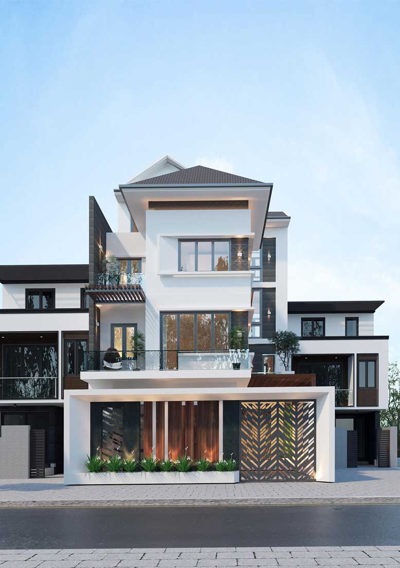Giải quyết vấn đề không gian cho nhà 3 tầng