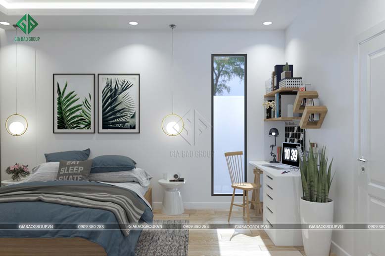 Cây xanh giúp căn phòng trở nên thông thoáng, mát mẻ