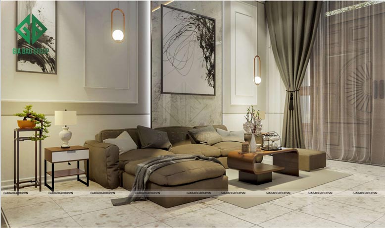 Bộ ghế sofa tạo nên điểm nhấn của ngôi nhà