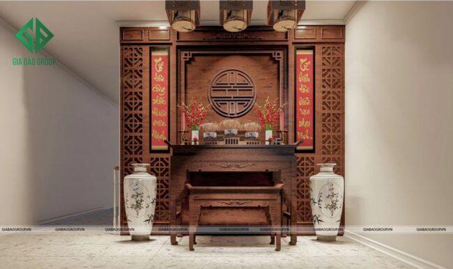 Thiết kế không gian phòng thờ