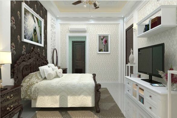 Không gian phòng ngủ được sắp xếp một cách hợp lý, khoa học