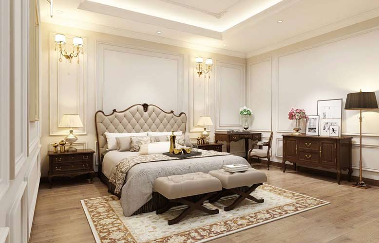Phòng ngủ được thiết kế vô cùng đẹp