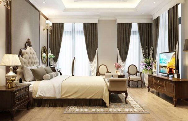Phòng ngủ được thiết kế vô cùng thông thoáng