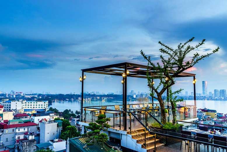 Quán cafe sân thượng có view đẹp