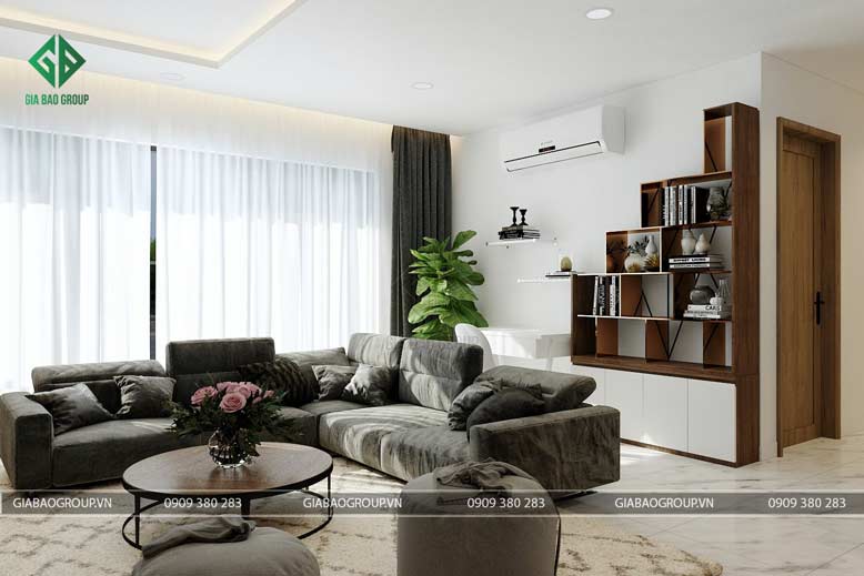 Bàn ghế được bố trí gọn gàng đẹp mắt