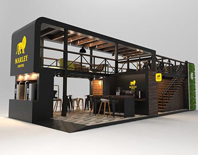 thiết kế quán cafe container
