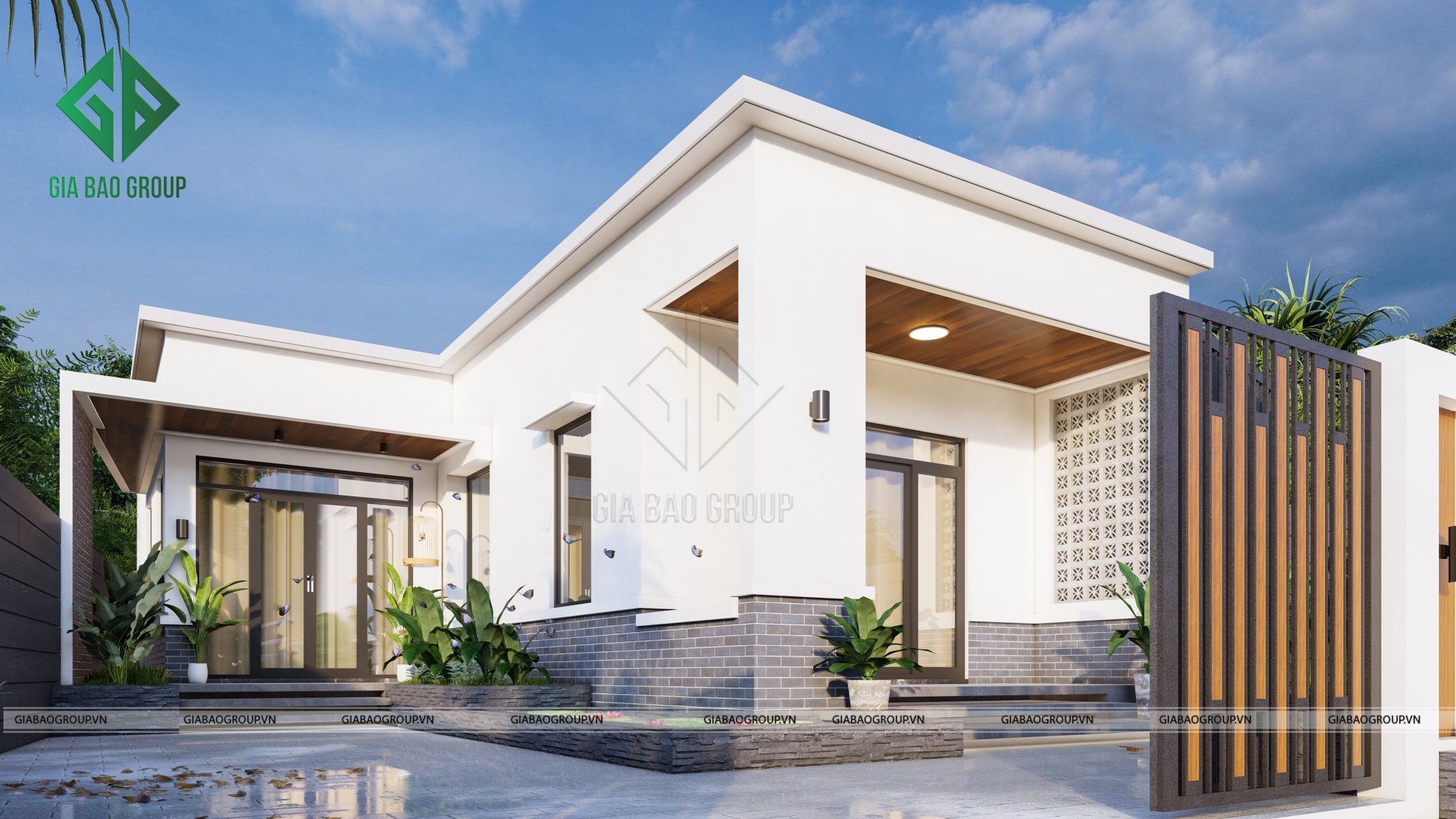 Sự phối hợp hài hòa giữa các tông màu khiến ngôi nhà trở nên thu hút hơn
