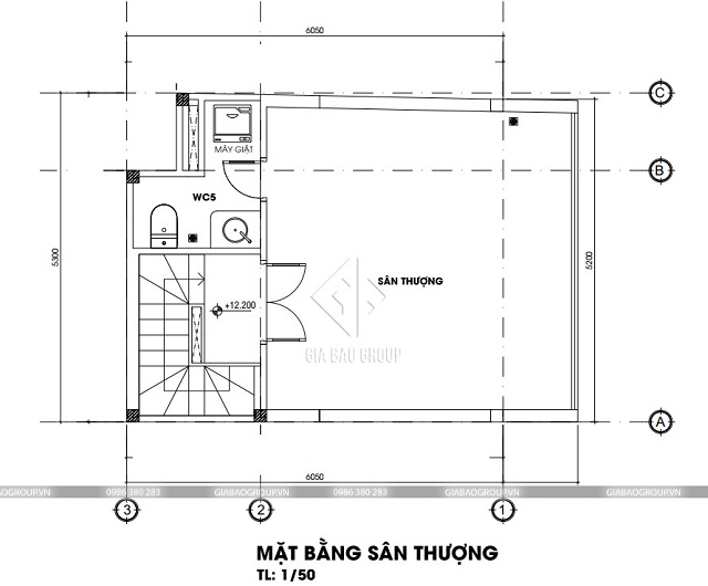 Mặt bằng sân thượng theo lối thiết kế hiện đại