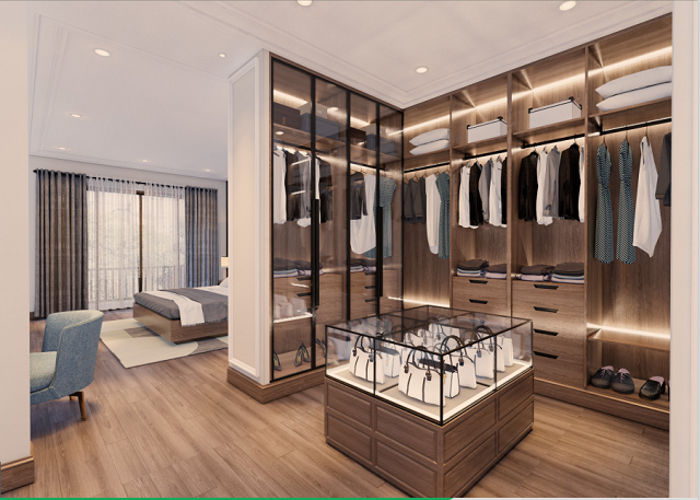 tủ đồ của phong cách thiết kế hiện đại