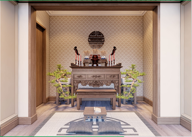 Khu vực thờ cúng