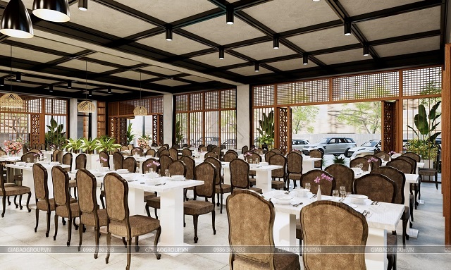 Chi tiết nội thất dự án nhà hàng Món Ăn Ngon