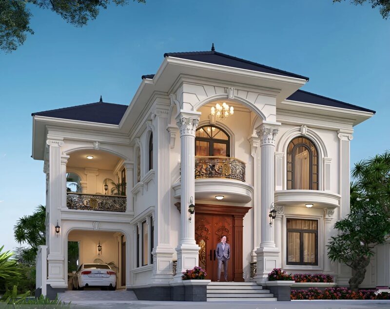 Hoạ tiết hoa văn được thiết kế tỉ mỉ, tinh xảo đặc trung của phong cách tân cổ điển
