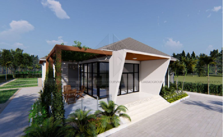 Biệt thự hiện đại 1 tầng