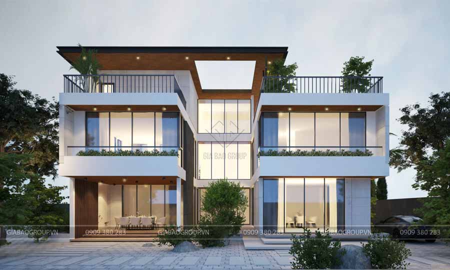 Thiết kế biệt thự đơn giản và đề cao tính tiện dụng