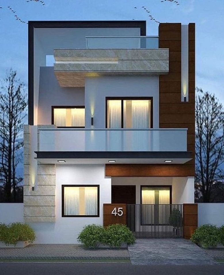 Mẫu nhà ống 2 tầng mặt tiền 8m