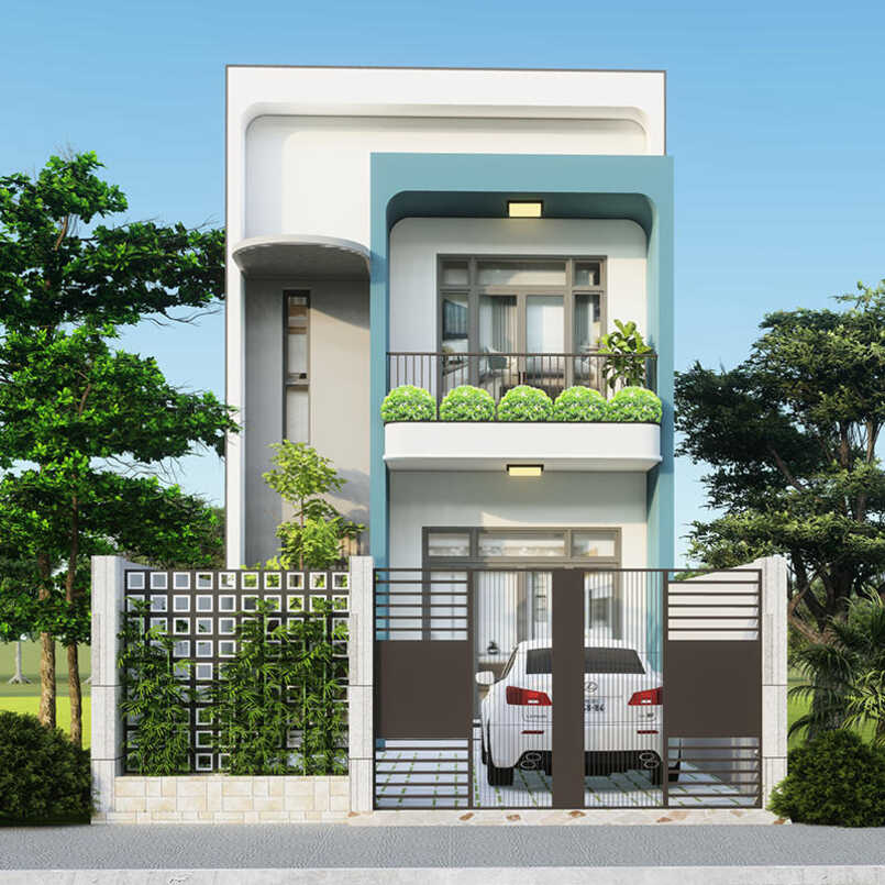 Nhà ống 2 tầng hiện đại 5x18m đẹp được nhiều cặp vợ chồng trẻ yêu thích