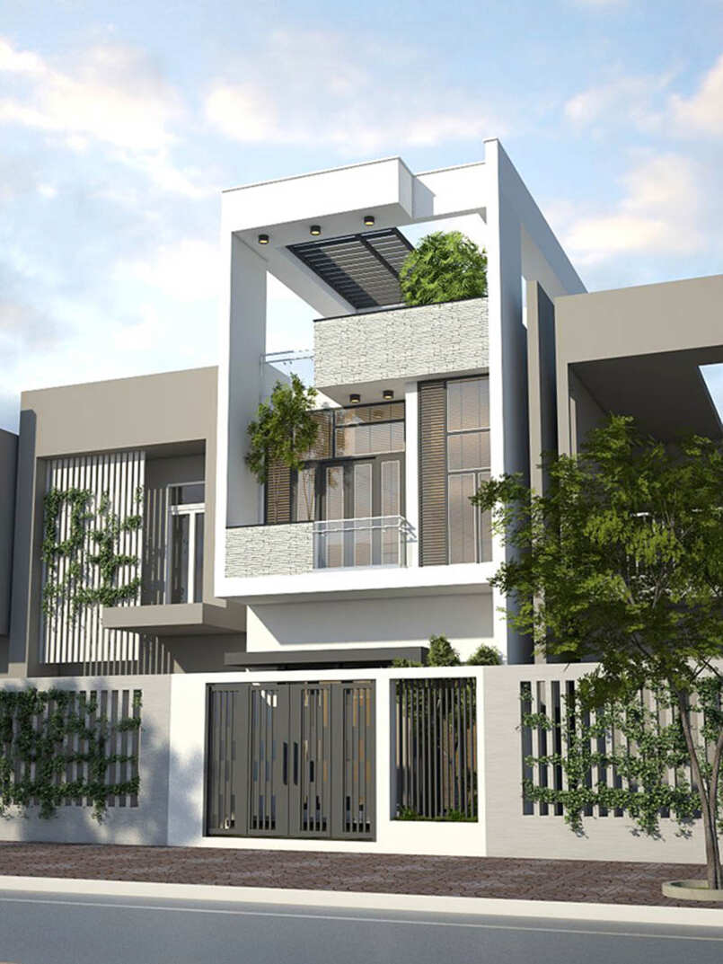 Nhà phố 2 tầng 5x18m đẹp với phong cách hiện đại