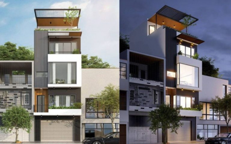 100+ mẫu thiết kế nhà phố 4 tầng hiện đại đẹp giá rẻ 2025