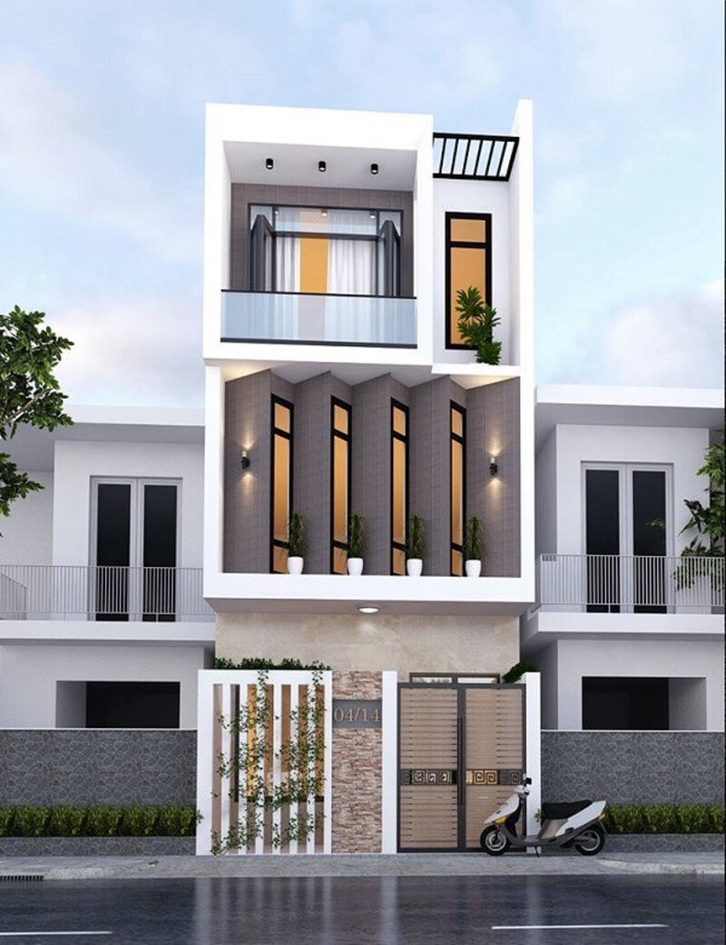 Mẫu nhà ống với mặt tiền 4m
