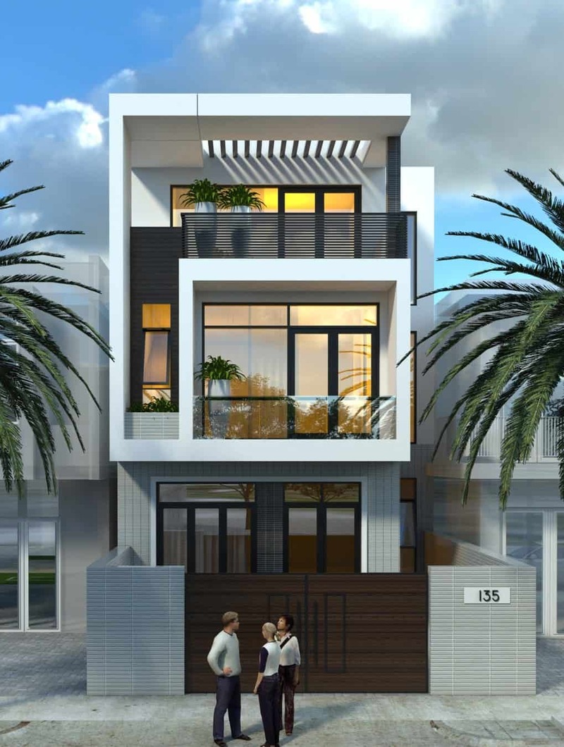 Mẫu nhà ống với mặt tiền 5m