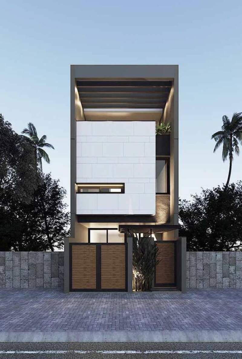 Mẫu nhà phố 5x20m đẹp có 3 phòng ngủ