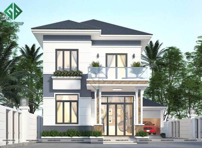 Mẫu biệt thự 2 tầng có diện tích 120m2