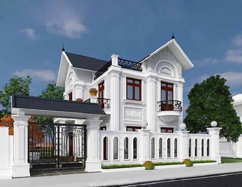 Mẫu biệt thự 2 tầng 3 phòng ngủ