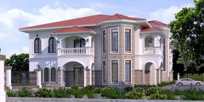 Đặc trưng nổi bật của biệt thự 2 tầng kiểu Châu Âu